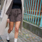 Snuggle pajama shorts - Chocolate