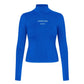 Faye High Neck w/Logo - Strong Blue