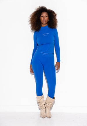 Shilo Scrunch tights w/Logo Functional Comfort - Strong Blue