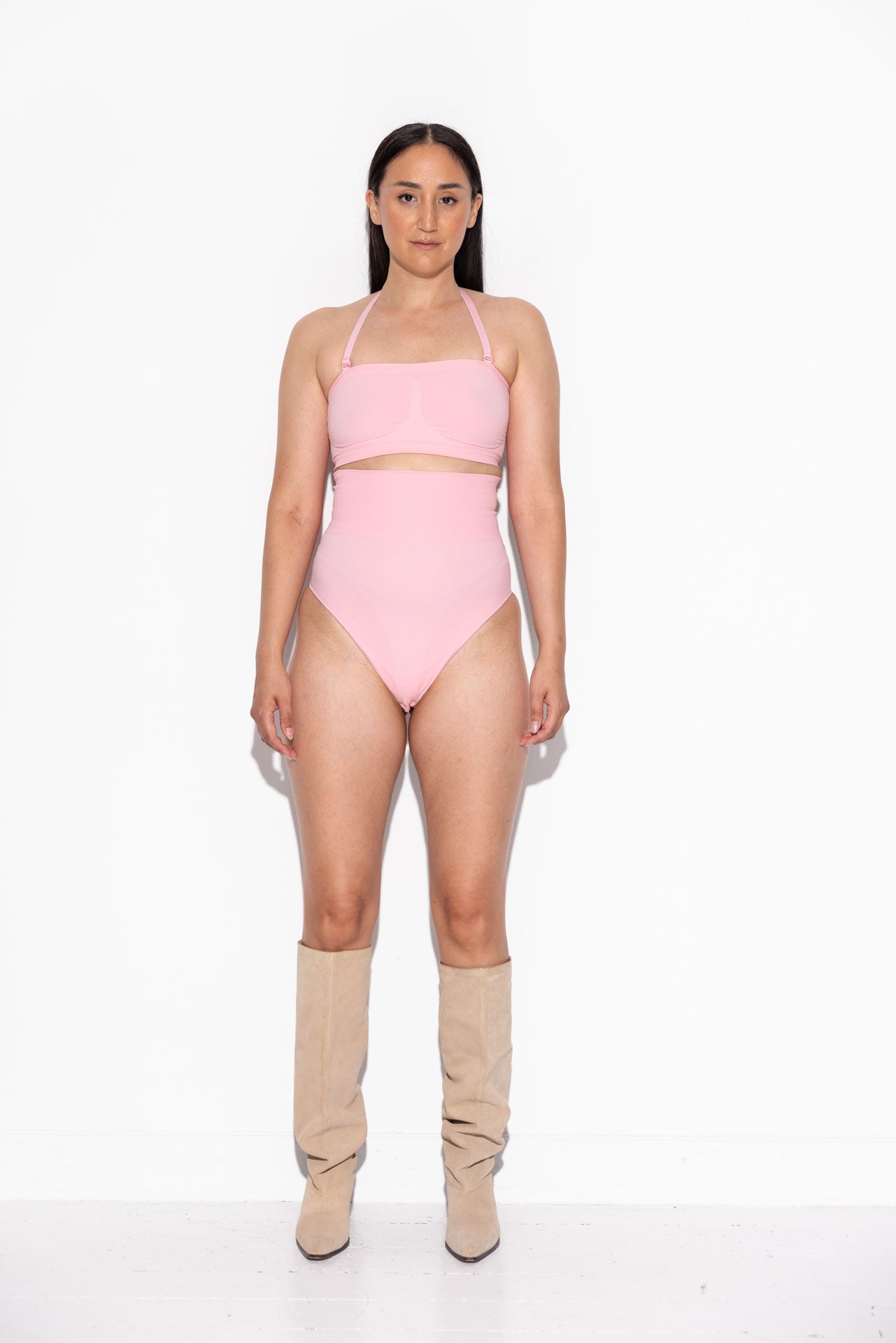 Second Skin High waist thong - Cream Pink (Lev. Februar 2026)