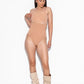 Second Skin High waist thong - Tan