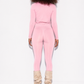 Faye High Neck w/Logo Functional Comfort-Cream Pink